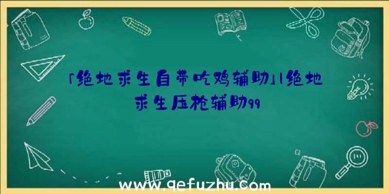 「绝地求生自带吃鸡辅助」|绝地求生压枪辅助qq